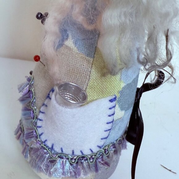 Folk Art Stitch Witch Sewing Push Pin Doll Primitive Artist Sign Crafting Gift - Picture 12 of 14